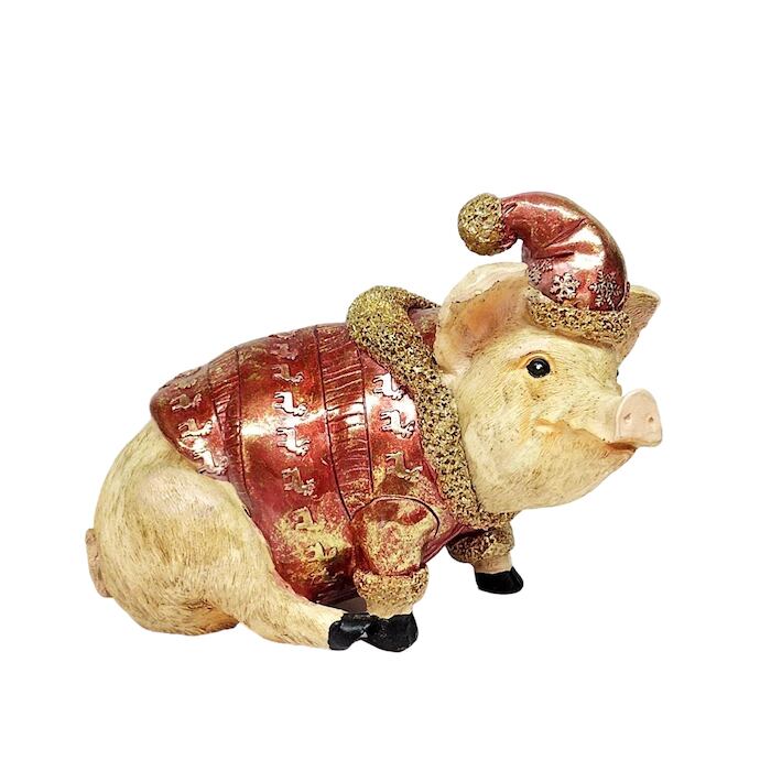 ピッグオーナメント 37362 アンティーク風 おしゃれ かわいい