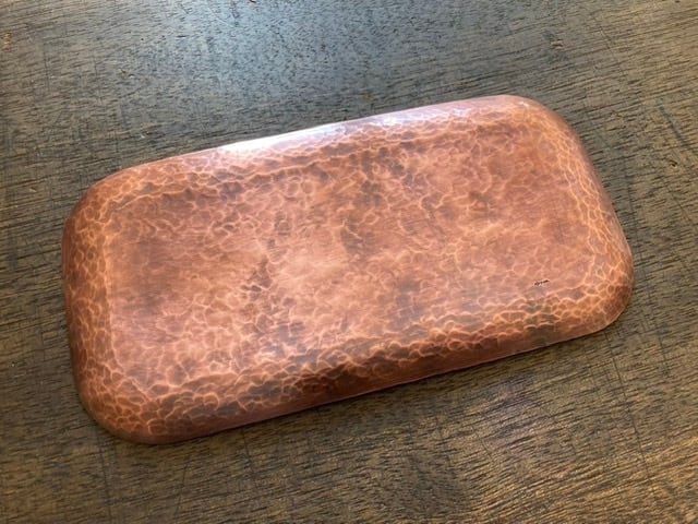 銅の打ち出し トレイ ※受注品 | yurisuke