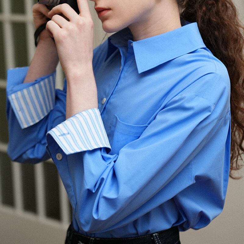 colorblock sleeve basic shirt 101675
