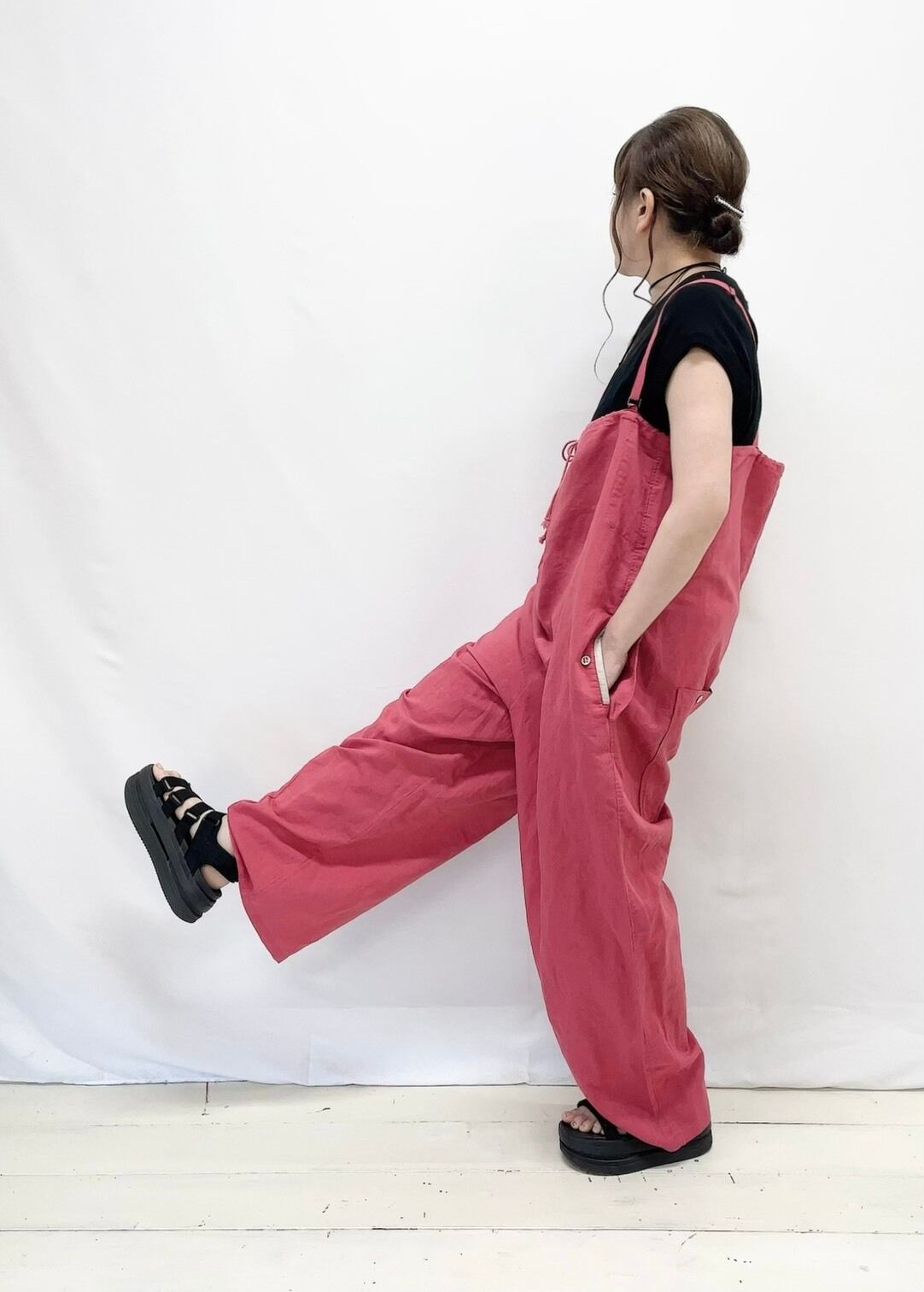 YURK】配色釦サロペット / yurk26su-616 | syozikiya online shop
