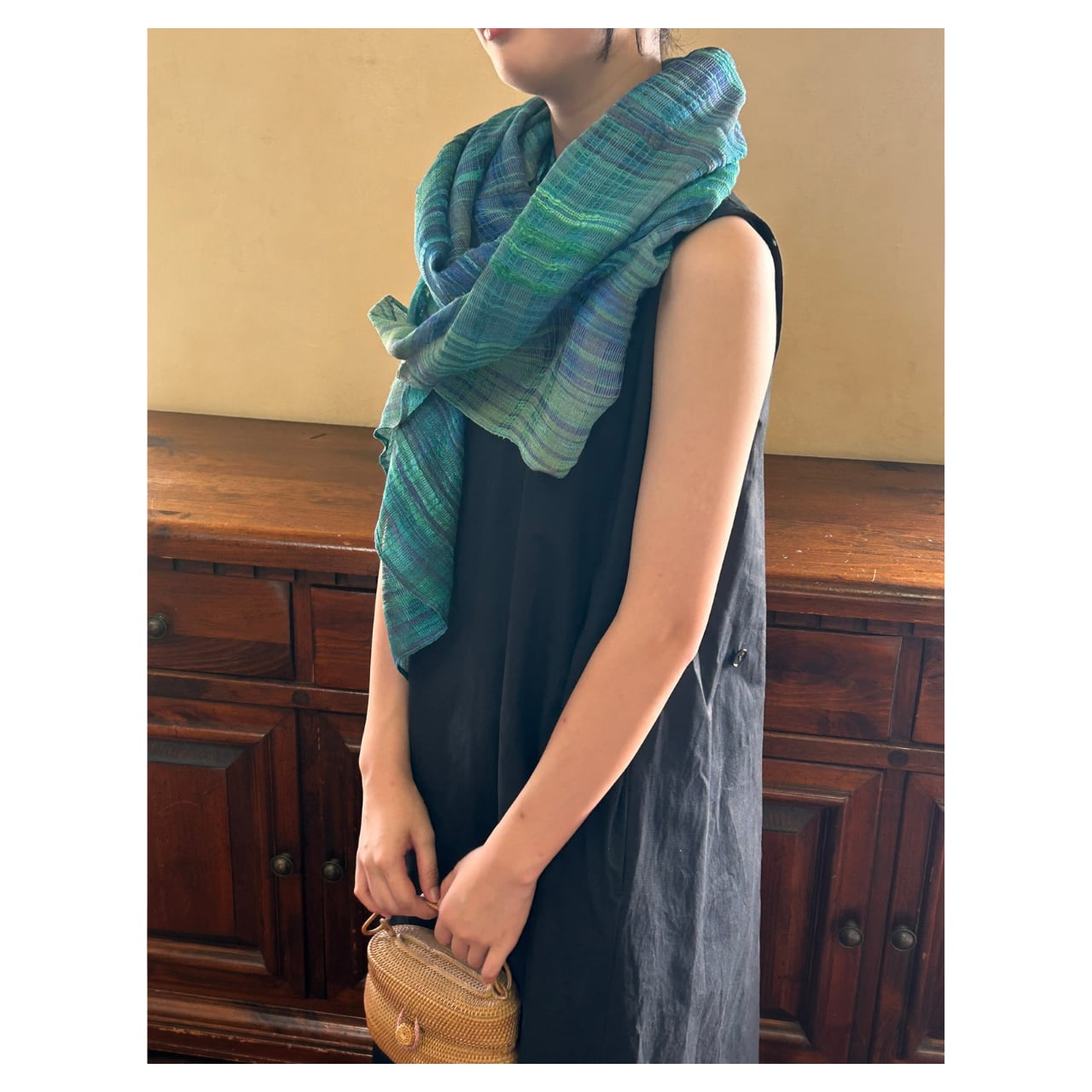 S02/初荷 時代 藍染 古布 木綿 手織 127x127cm 襤褸 古裂 刺子 継ぎ接ぎ 生地 骨董 アンティーク インディゴ yamamayu