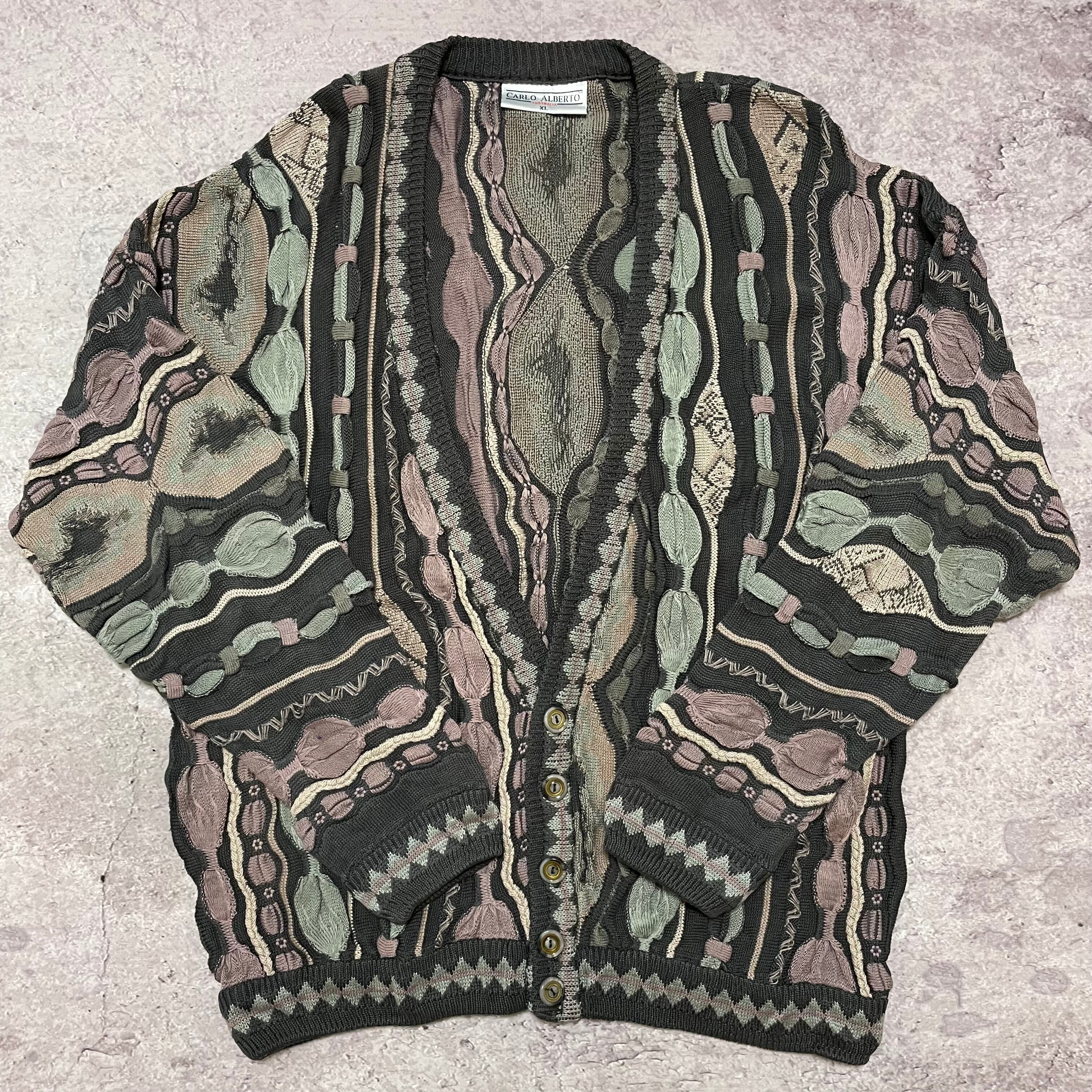 90s CARLO ALBERTO 3D knit cardigan | 0 0 2