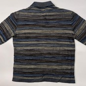 イタリア製 羊毛混 MISSONI SPORT ミッソーニスポーツ ボーダー 長袖 ポロニット 46/マルチ メンズ