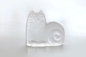 vintage ROYAL KRONA glass cat  /  ヴィンテージ ロイヤルクローナ ガラスの猫