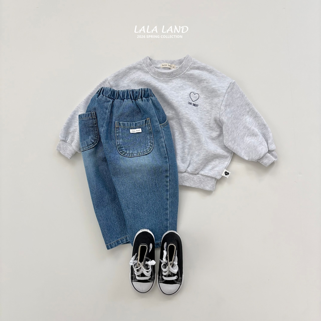 LALALAND 26/SS (Kids)Lala washing denim