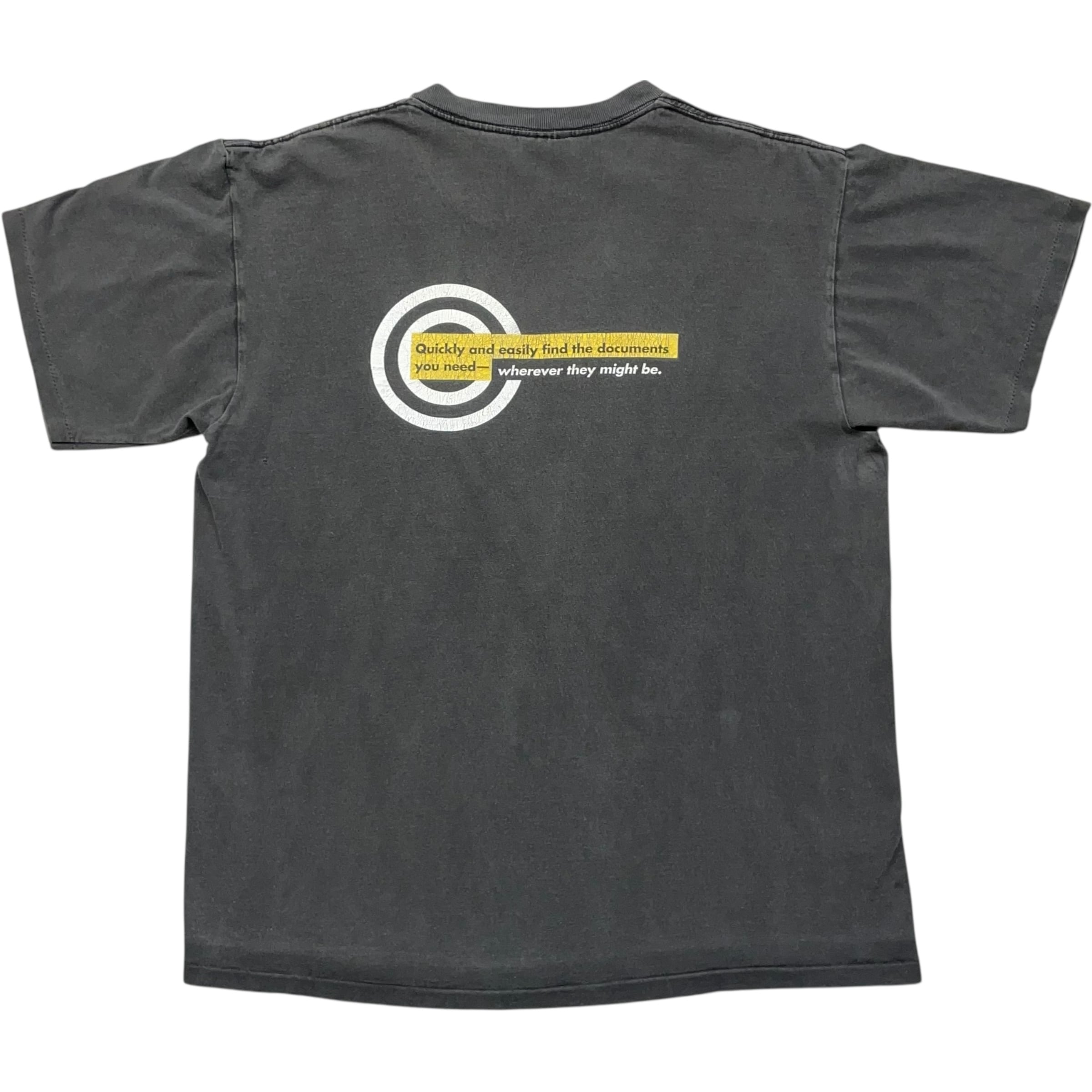 《L》ONEITA オニータ 企業Tシャツ ソフトウェア開発会社 両面プリント シングルステッチ USA製 90年代 vintage no.8585