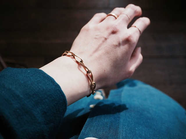  FRANCE 1970-1980 CHAIN BRACELET / GOLD PLATE