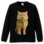 チベットスナギツネ Tシャツ[ブラック] リアル動物デザイン アニマルフロンティア