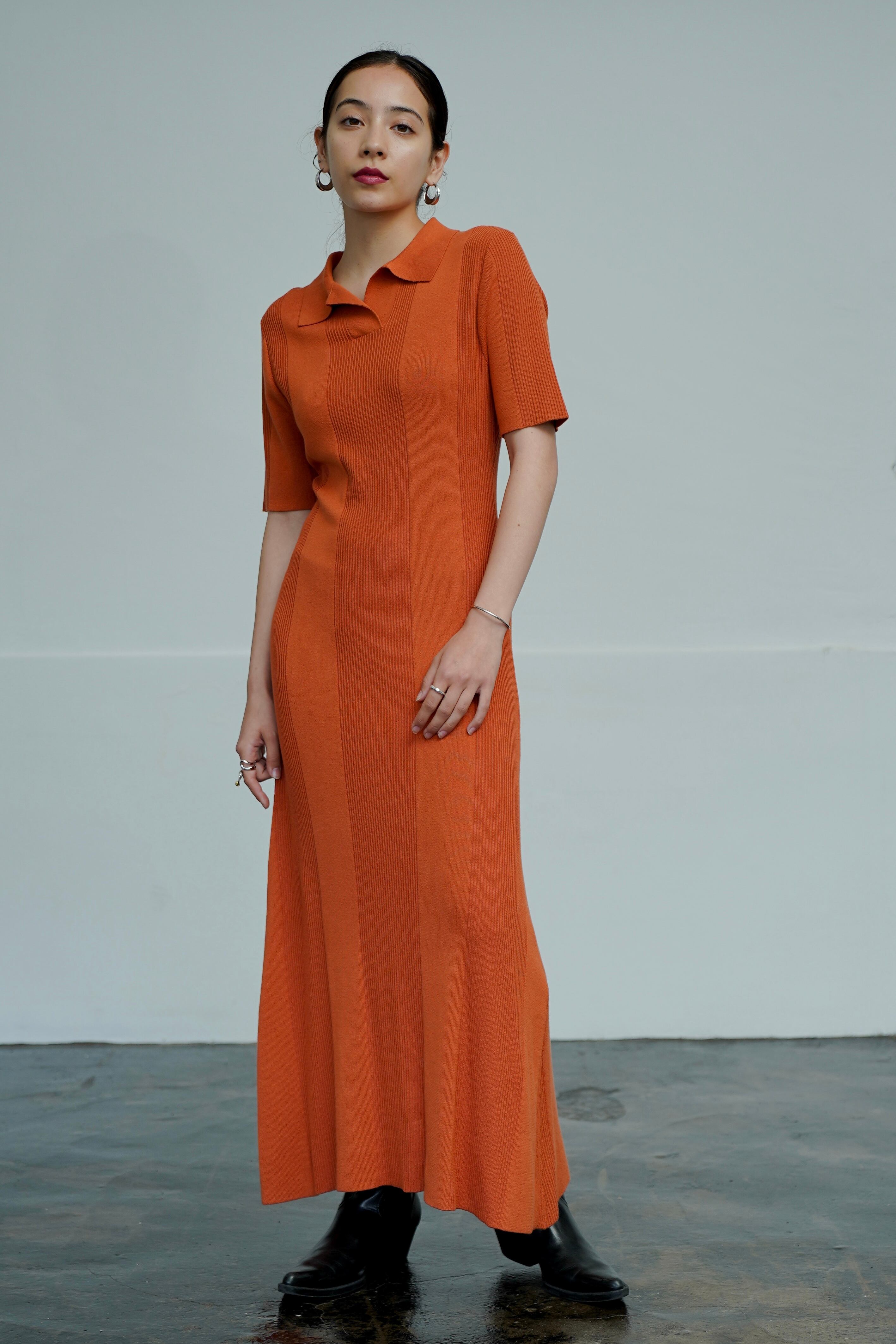 POLO COLLAR MAXI DRESS 【​CA2A-O343】 | CIEL