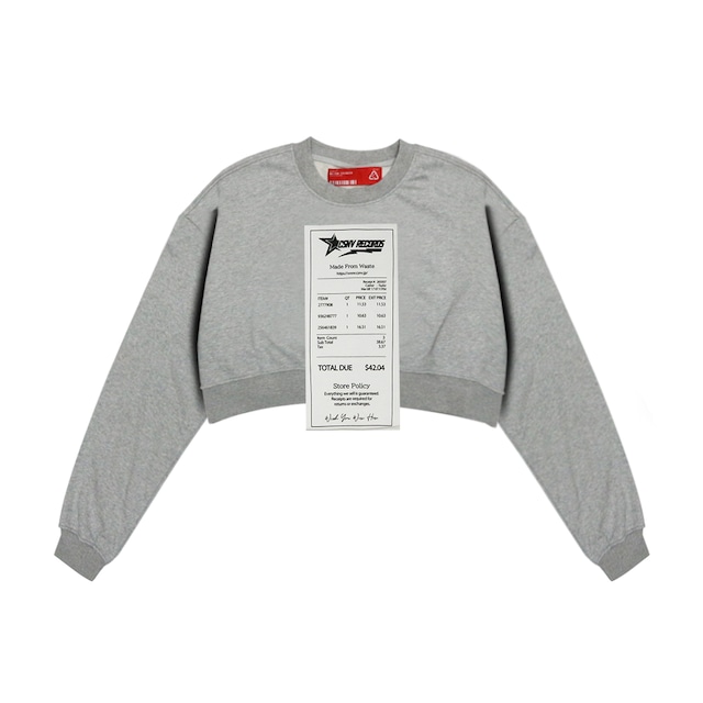 Receipt Cropped Sweat