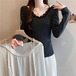 2色／インナーレースドッキングカットソー ・75477