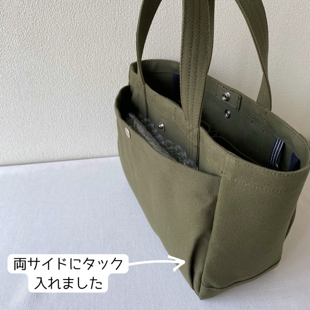【全9色】「ふっくらトート」小サイズ／倉敷帆布 8号帆布【受注制作】