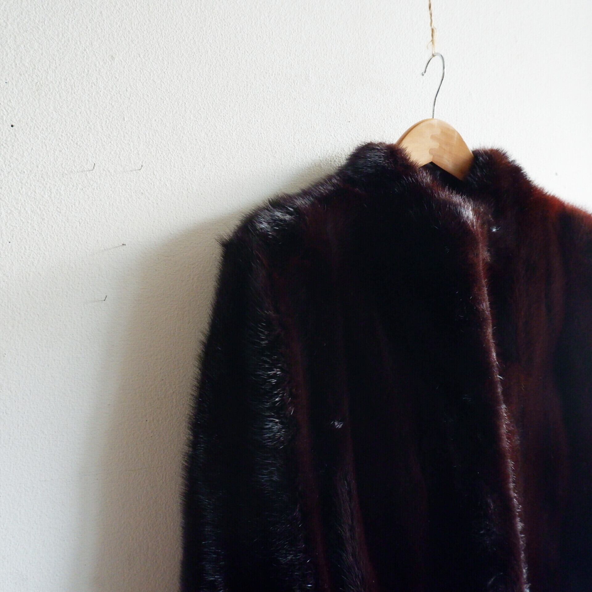 サガミンク ミンクロングコート 金タグ 13号 ネーム有り