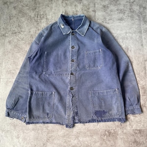 50s VÊTRA サンフェード コットンツイル フレンチワークジャケット