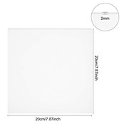 BENECREAT 2枚白色200x200mmシリコンゴムシート 厚さ2mm 耐熱 スケットボード ガスケット作り シール製造