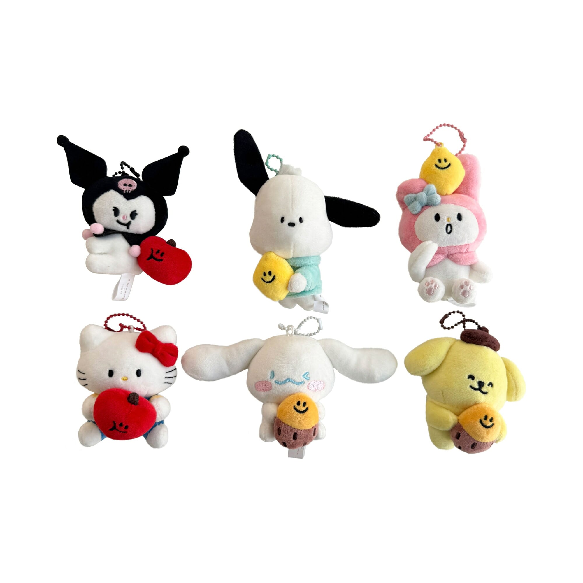 second morning × sanrio characters] Fluffy ぬいぐるみ キーリング