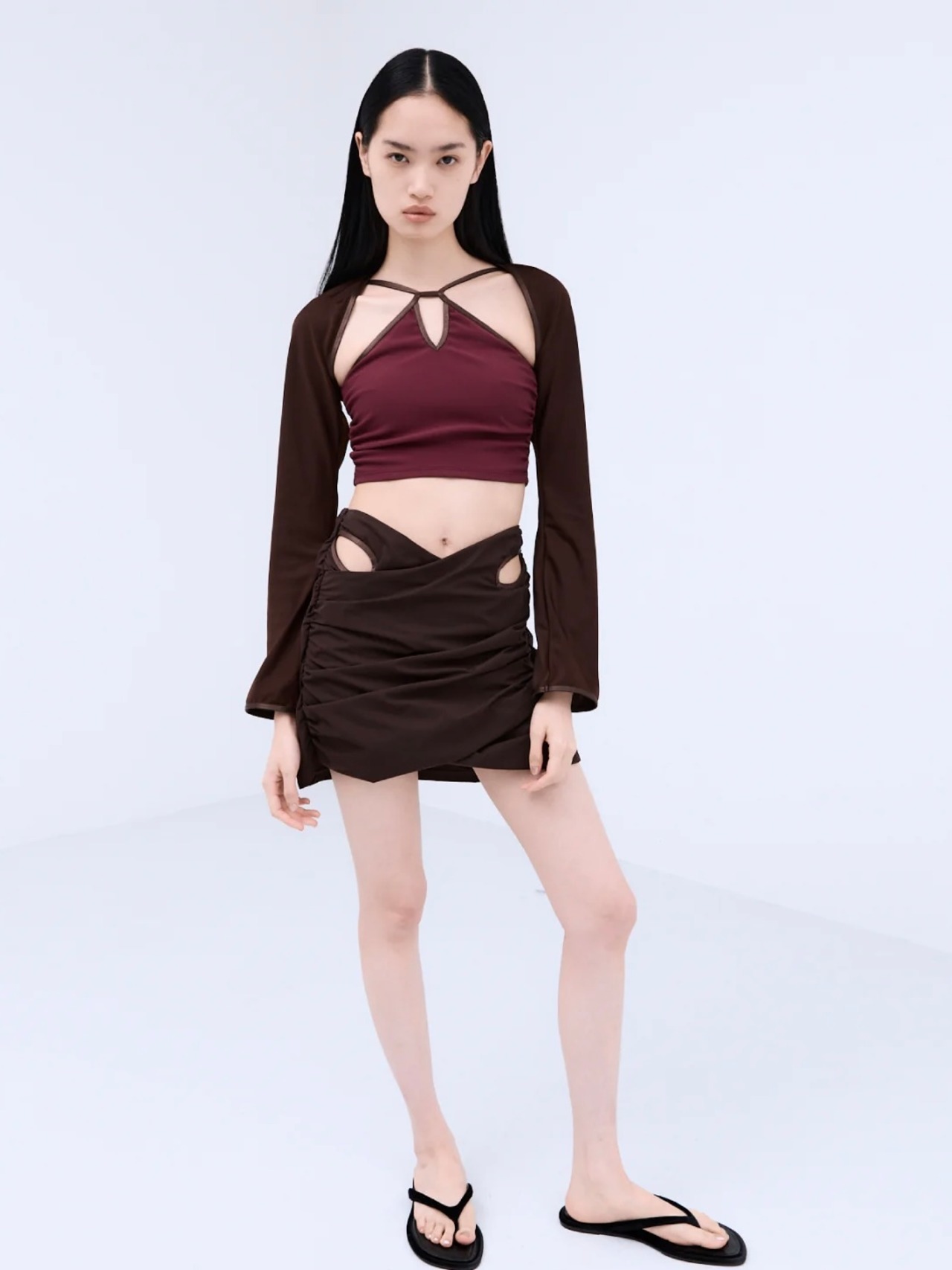 【26SS】THINGS THAT MATTER シングスザットマター / スイムウェア / GATHERED TAFFETA SWIM BOTTOM - 3
