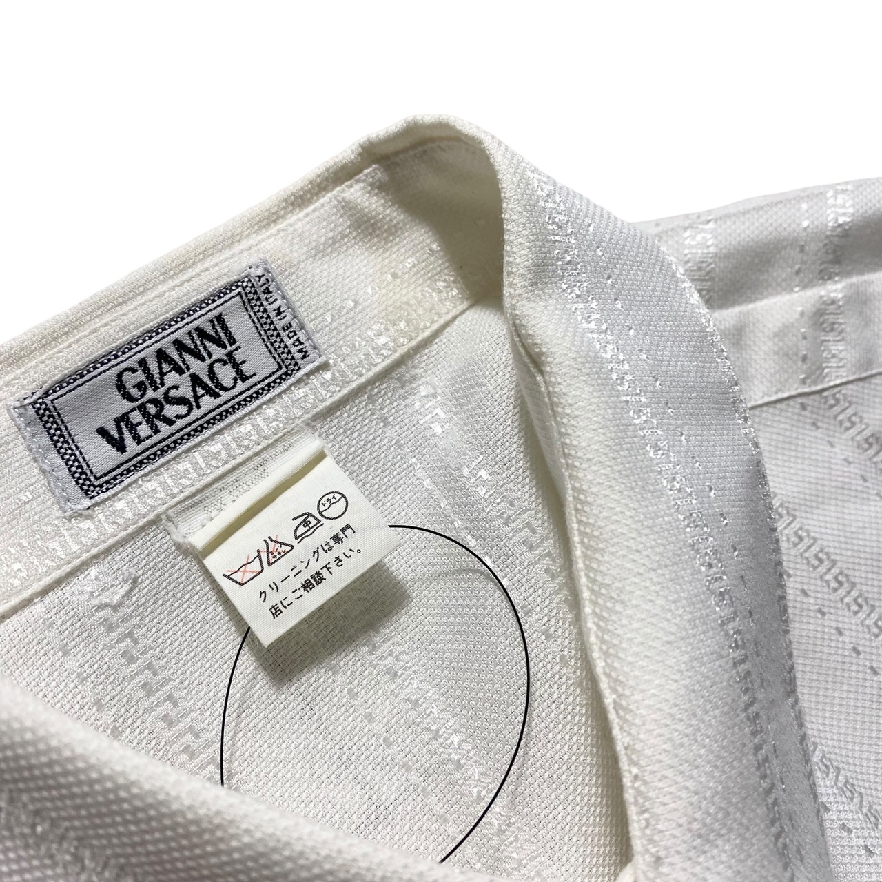 vintage GIANNI VERSACE greca woven shirt