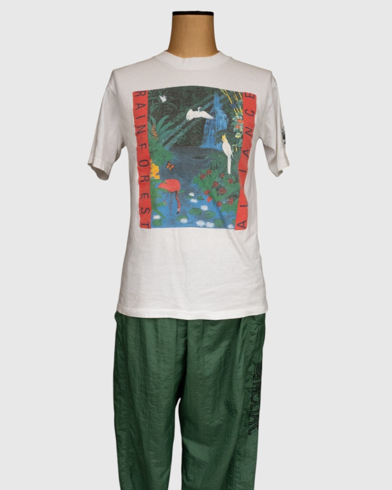 【古着】 ”Rainforest Alliance” 熱帯雨林保護 アートT - 7