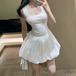 ノースリーブバルーンミニワンピ ・77361