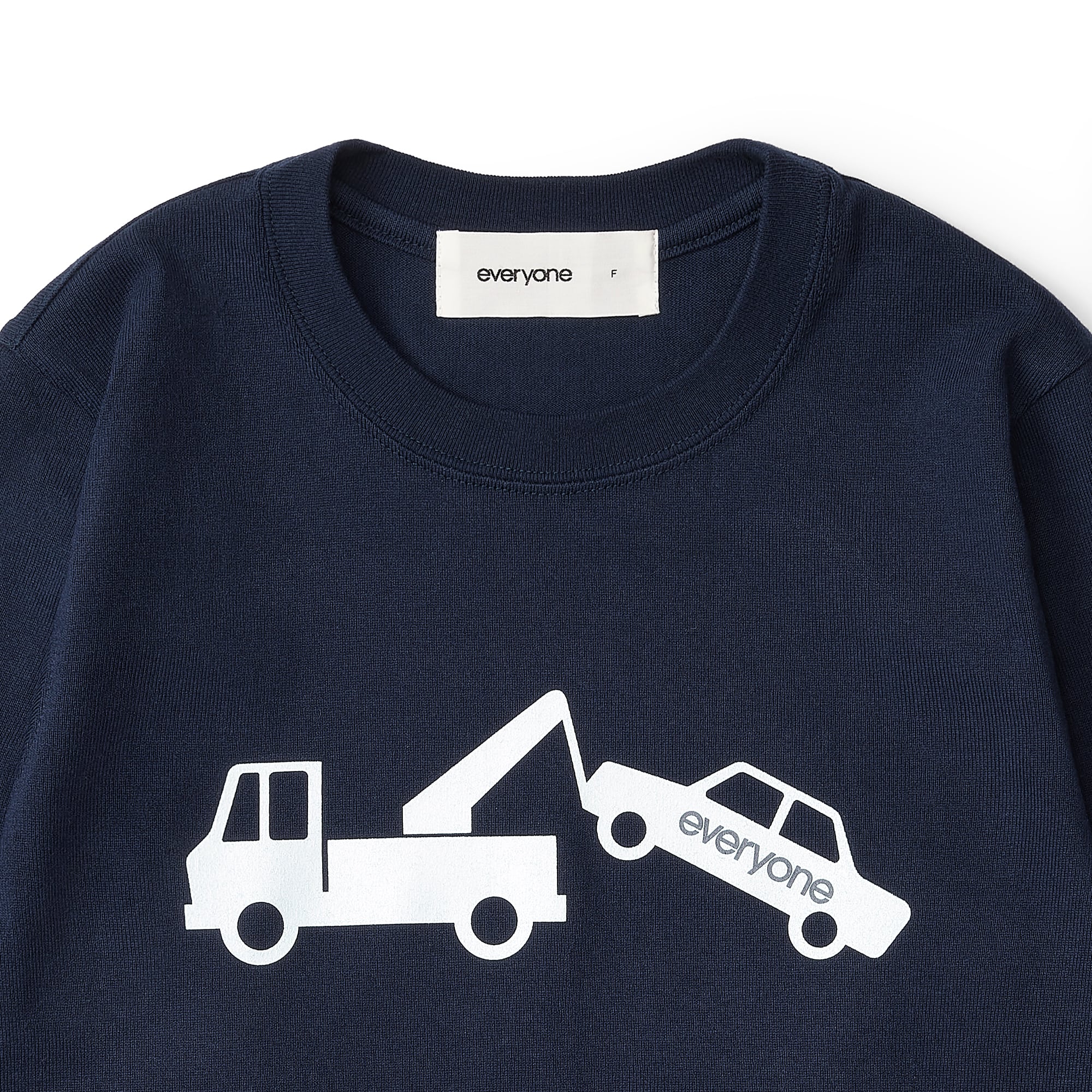 everyone wrecker long sleeve tee shirt (NAVY) | everyone