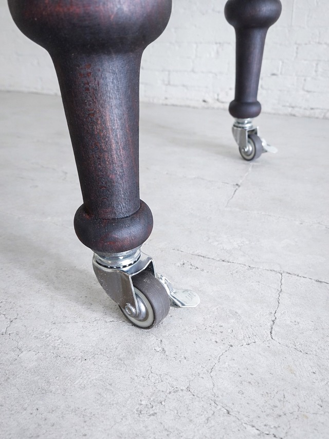 引出し&キャスター付きネイルテーブル大理石860 (アンティーク調ろくろ足ネイルデスク) W860×D450 かわいいドレッサー