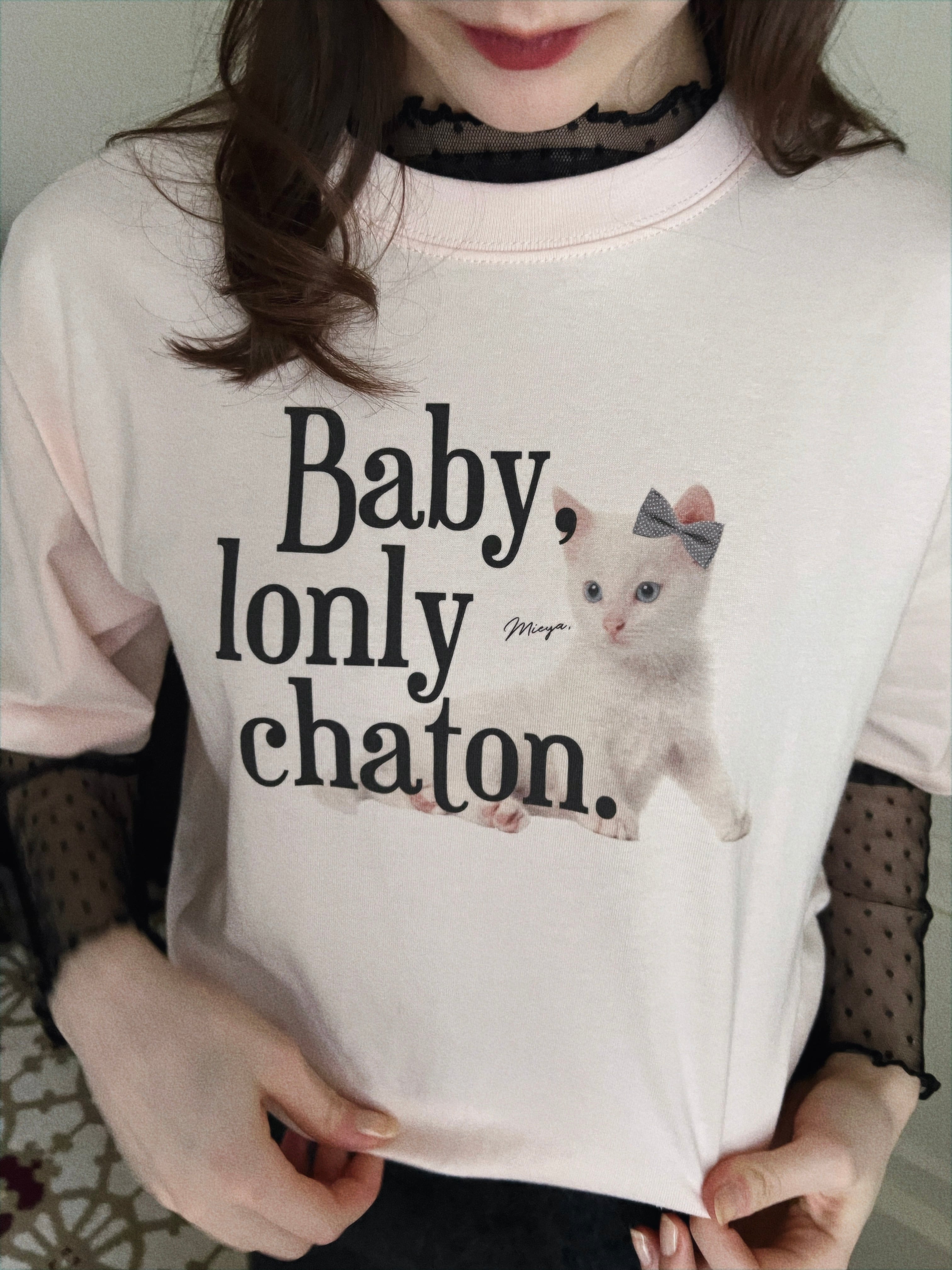 chaton tee | mieya mieya