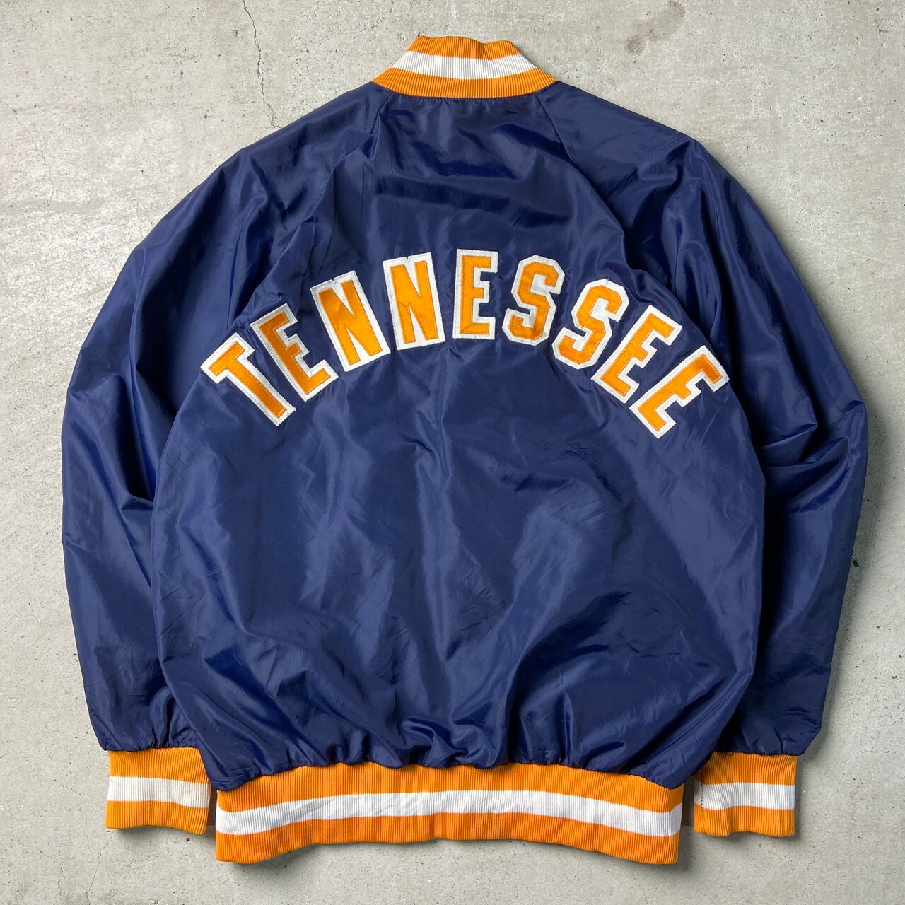 90年代 USA製 RUSSELL ATHLETIC カレッジロゴ ワッペン ナイロンサテン 