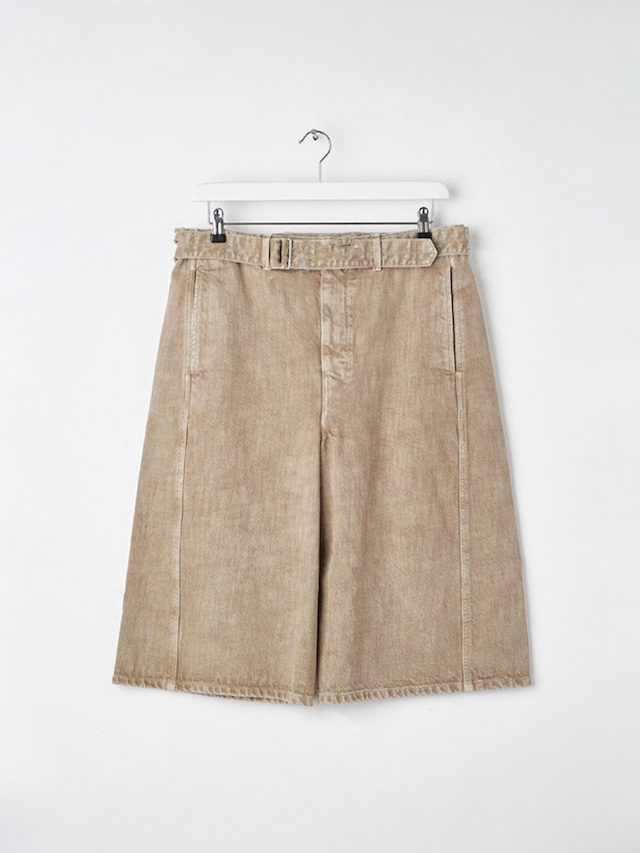 LEMAIRE　TWISTED SHORT　DENIM SNOW BEIGE　PA1107 LD1017