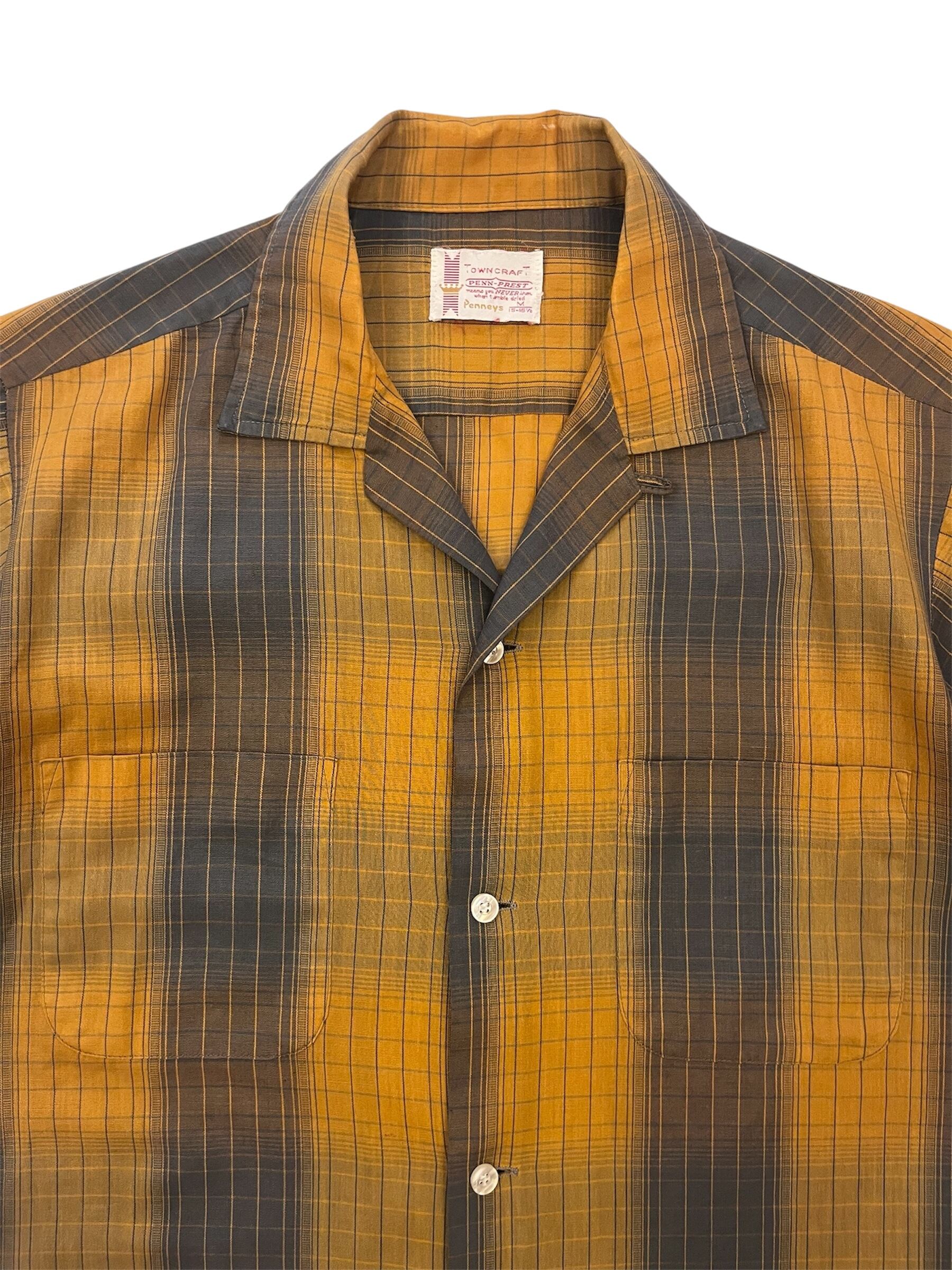 50S 60s マクレガー レーヨンシャツ ギャバジン 50s McGREGOR Rayon Gabardine Shirt 50年代 マクレガー レーヨン