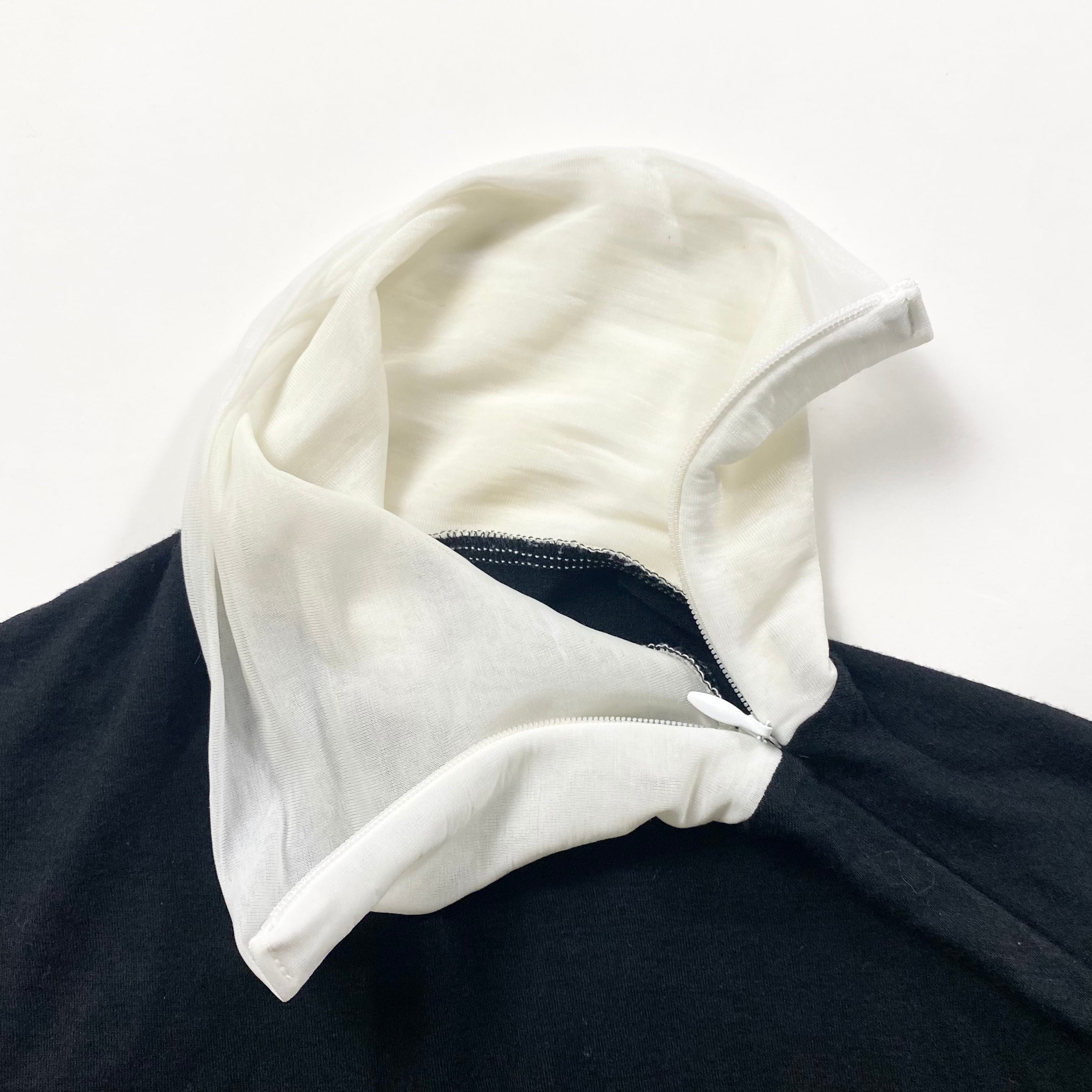 YOHJI YAMAMOTO hi-neck pullover “般若心経” | NOIR ONLINE