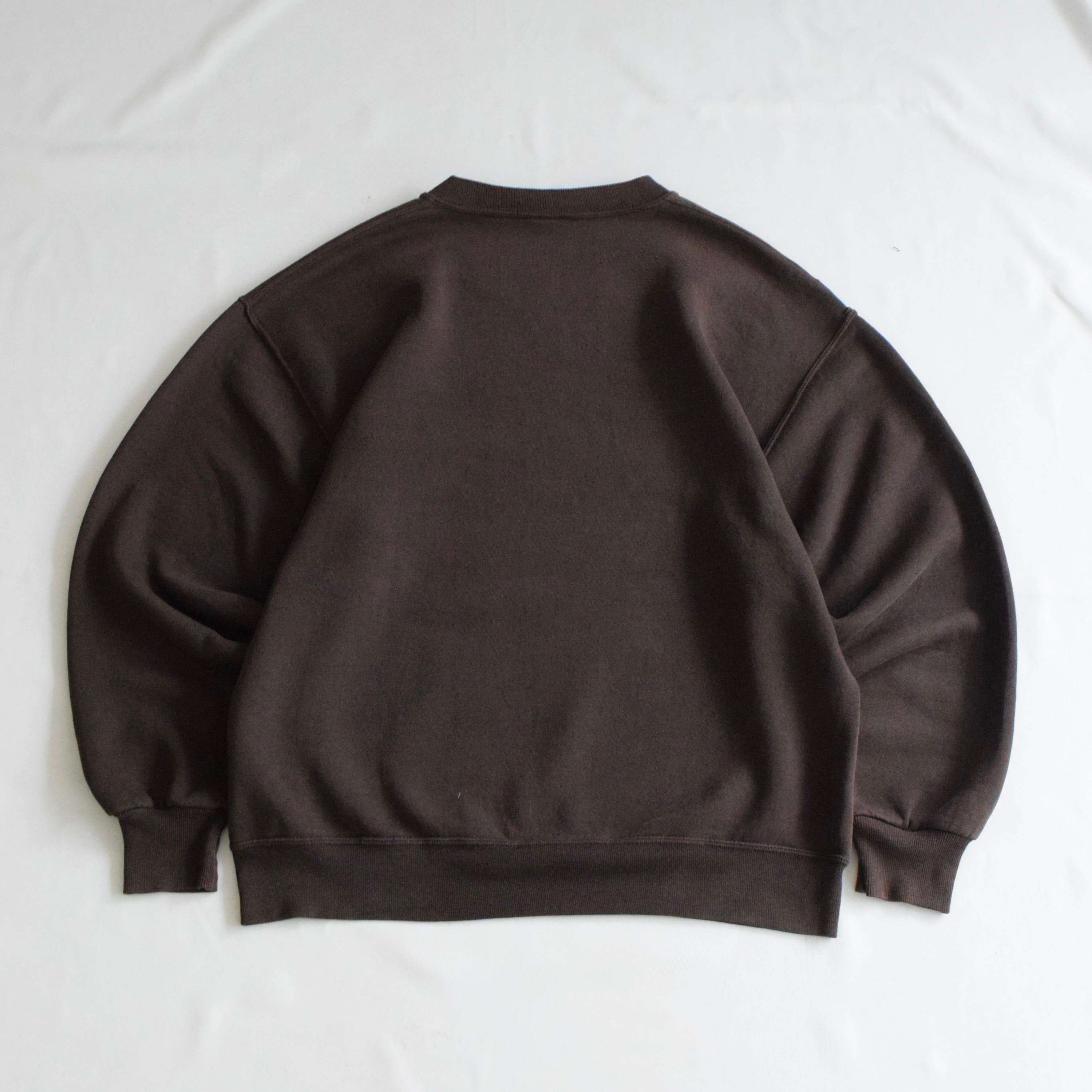 90's USA製 RUSSELL ATHLETIC スウェット メンズL ダークブラウン 無地