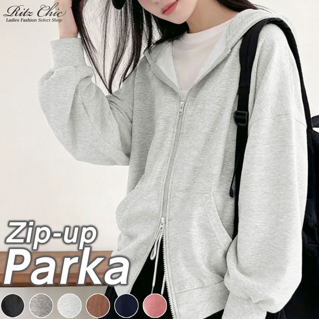 スウェット パーカー ダブルジップ レディース 春夏秋 薄手 大人 カジュアル おしゃれ ストリート ドロップショルダー ライトアウター トップス 羽織り ゆったり 体型カバー 大人可愛い 大人女子