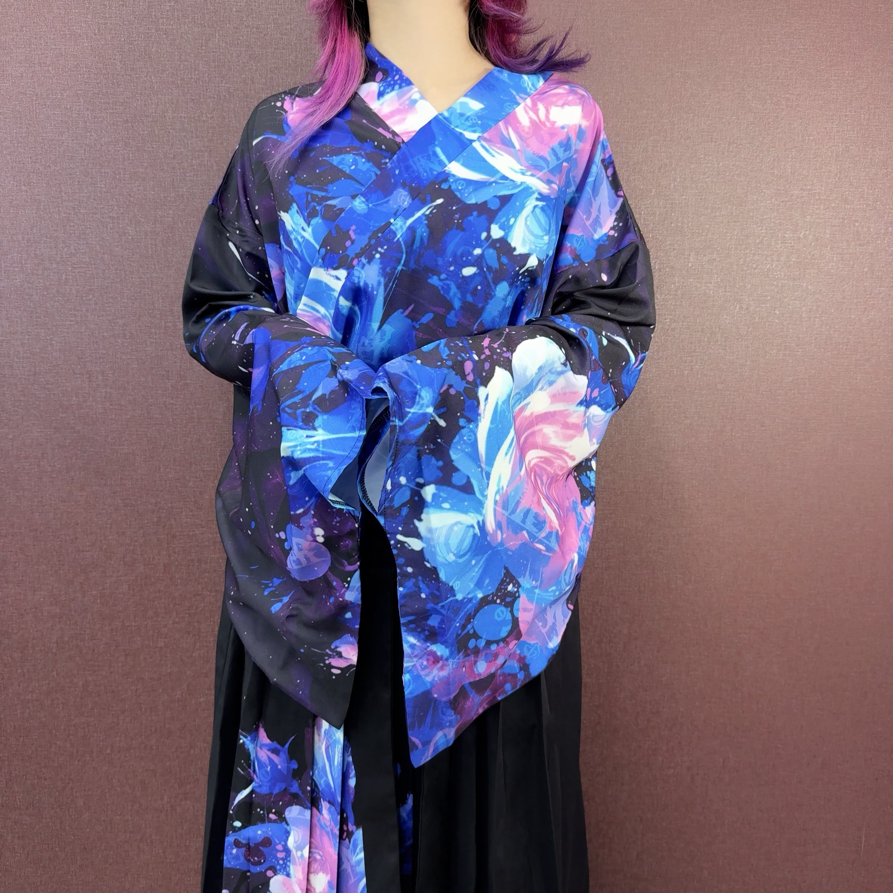 約3000円OFF》UNISEX青和柄薔薇着物風コーデセット | NIER CLOTHING