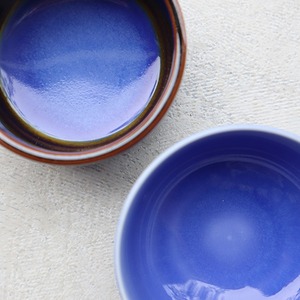 【アウトレット】有田焼　丸千代口（天目ブルー釉・ブルー釉）