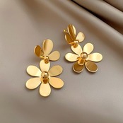 フラワー ドロップ ピアス  90036