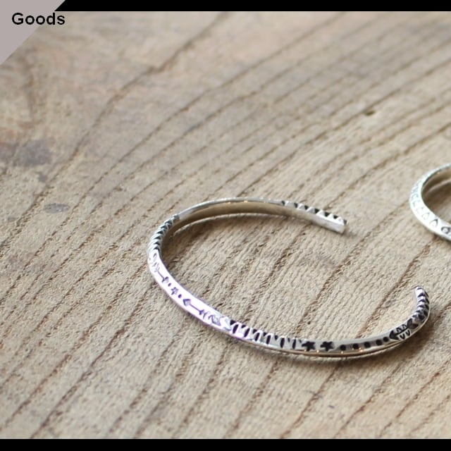 Ericka Nicolas Begay シルバーバングル Silver Bangle HM2 | C