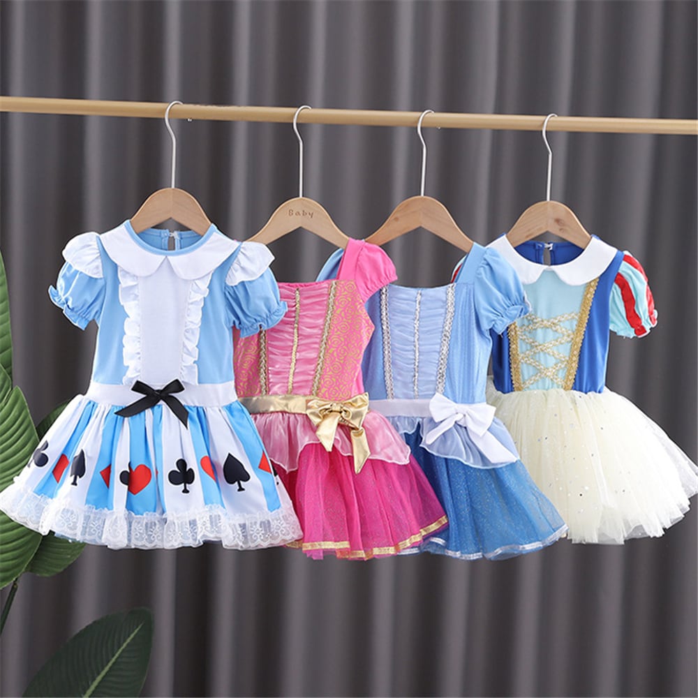 予約】 女の子エルサ ラプンツェル アリエル ドレスアップ白雪姫 