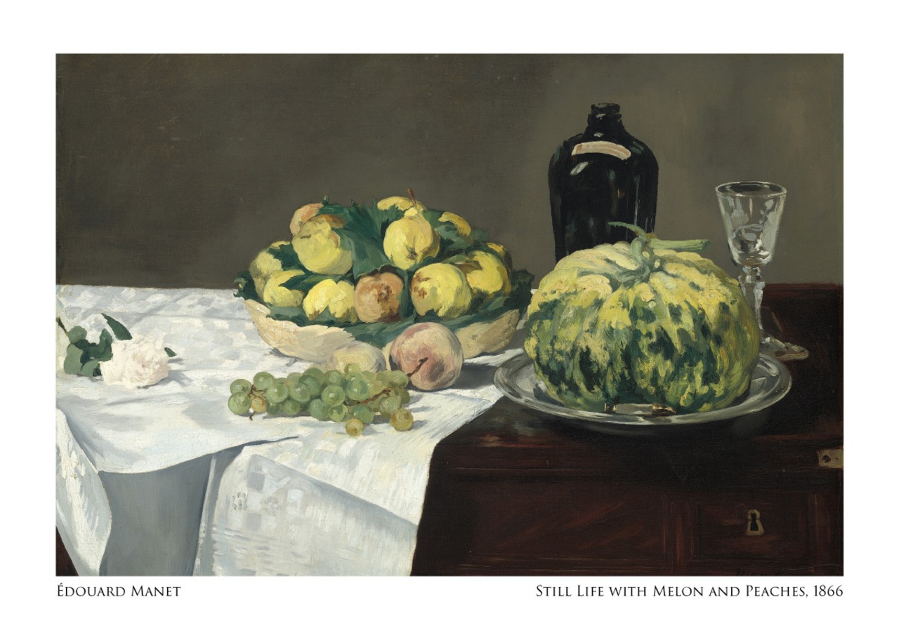 エドゥアール・マネ メロンと桃のある静物 アートポスター 名画 絵画 アートパネル AP270 - 5