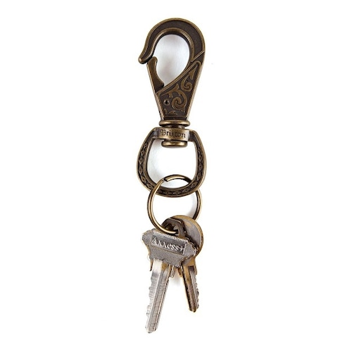 BRIXTON #Scroll Key Clip (Antique Bronze)
