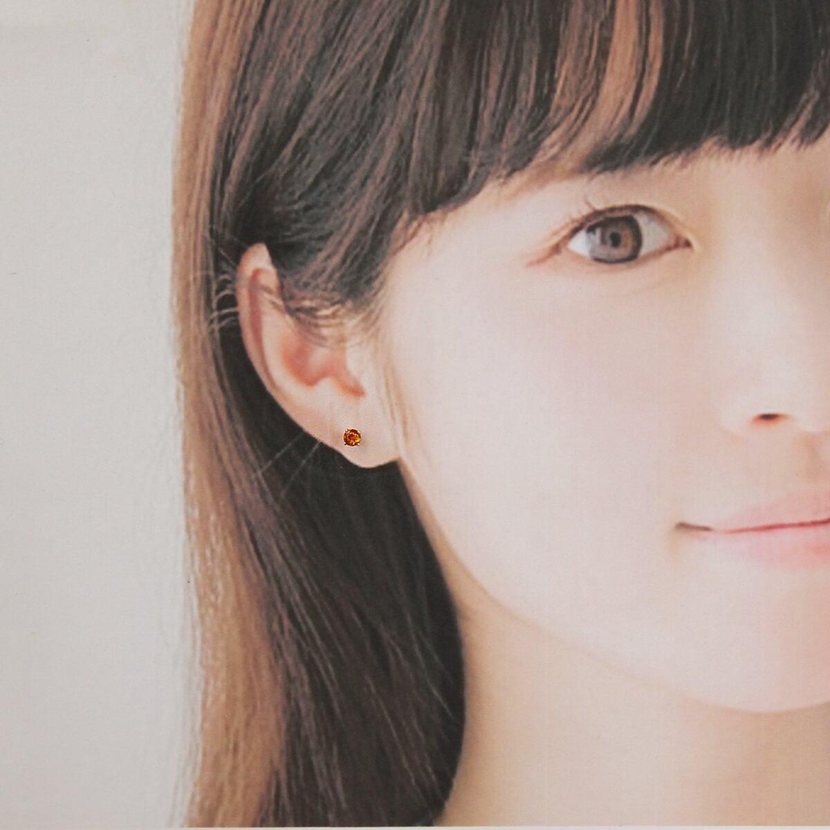 543/14kgf宝石質マデイラシトリンのイヤリングorピアスチャーム 543/14kgf宝石質マデイラシトリンのイヤリングorピアスチャーム