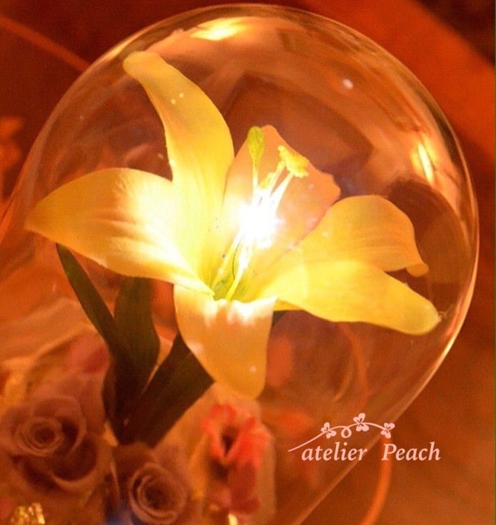 光る黄金の花』ティアラ付き | アトリエpeach