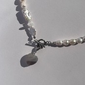 [ grey ] 淡水パール　2wayネックレス［SSN040］