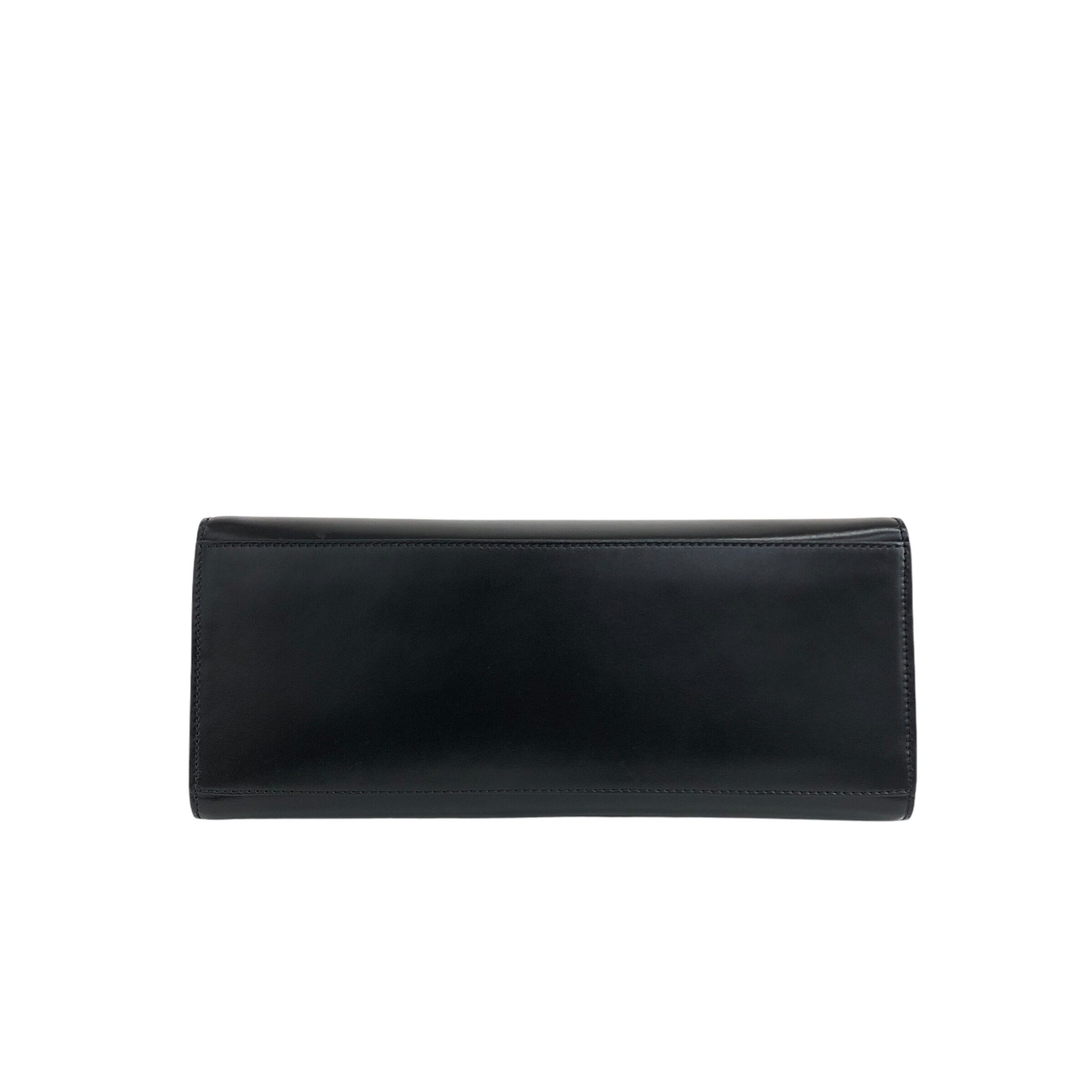 CELINE セリーヌ ハンドバッグ ブラック ガンチーニ チェーン レザー