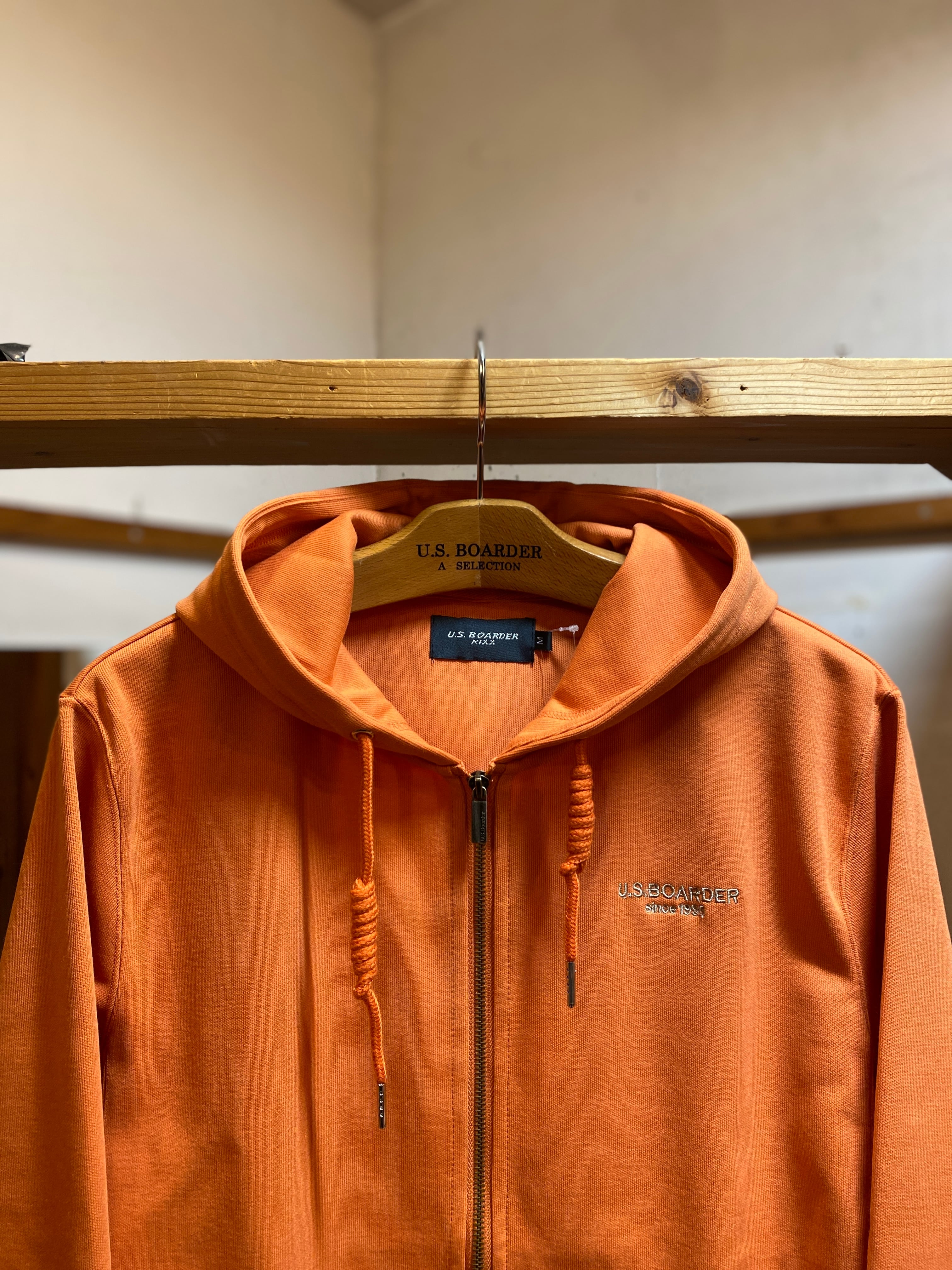 U.S.BOARDER Zipパーカー ジップパーカー Orange オレンジ 橙色 zip