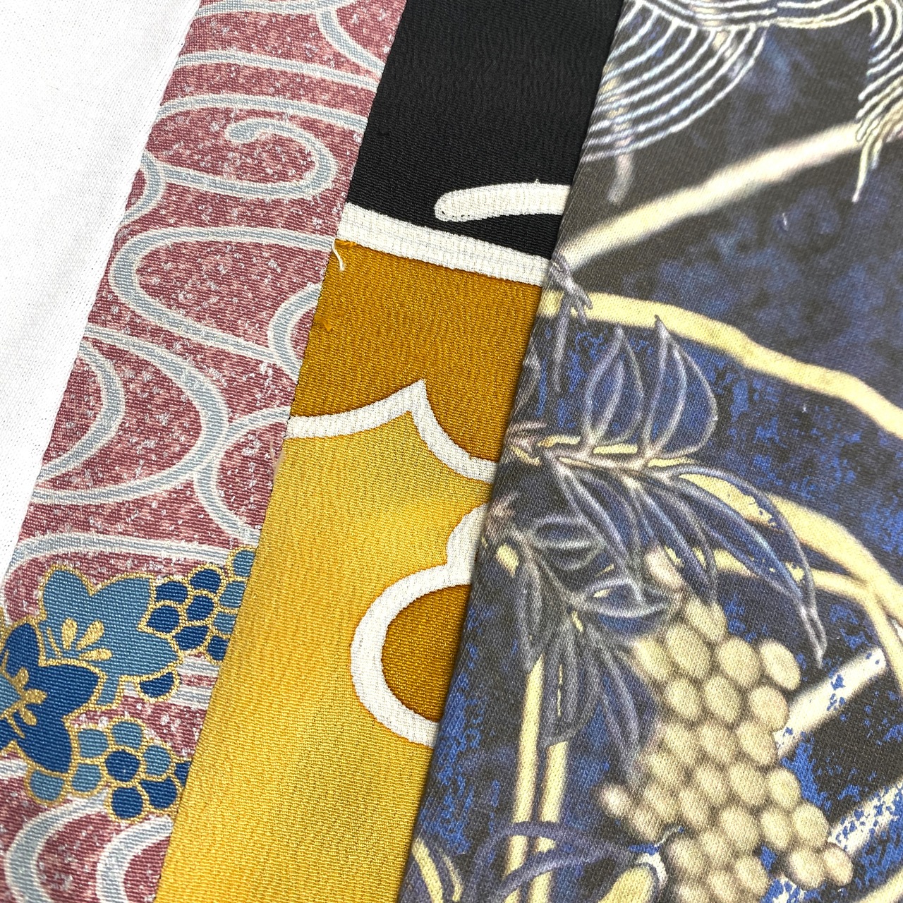 【tshirts200】L size  KIMONO &  print T-SHIRTS white