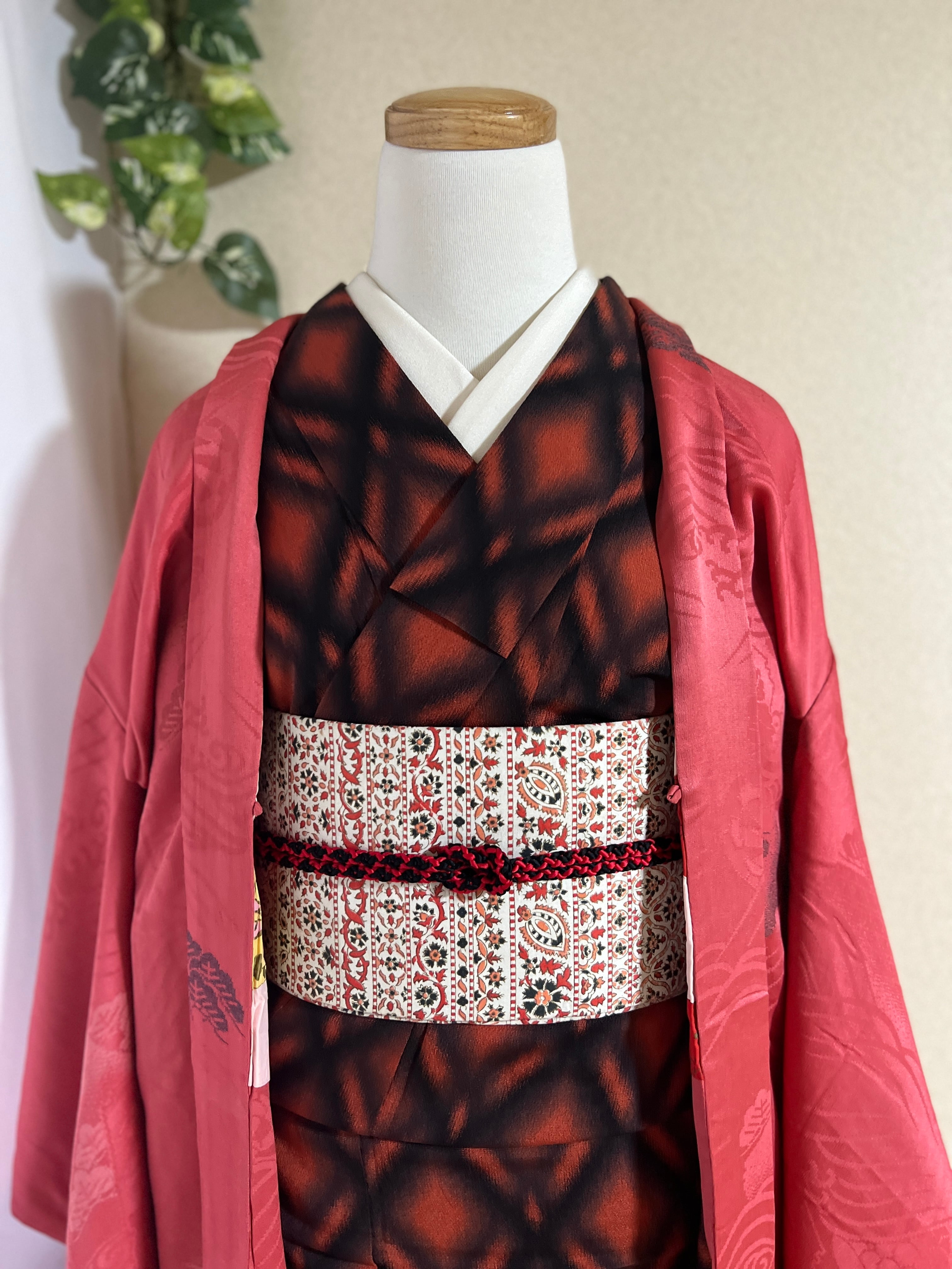 羽織 長羽織 袷 正絹