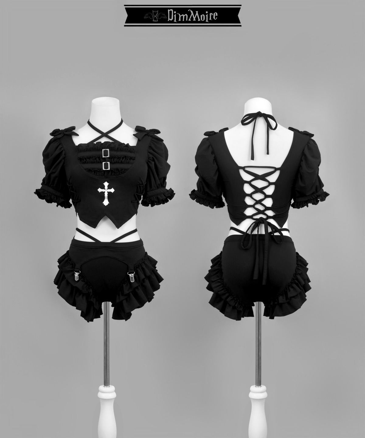 dimmoireディムモアール 十字の誓いスイムウェアBlack L