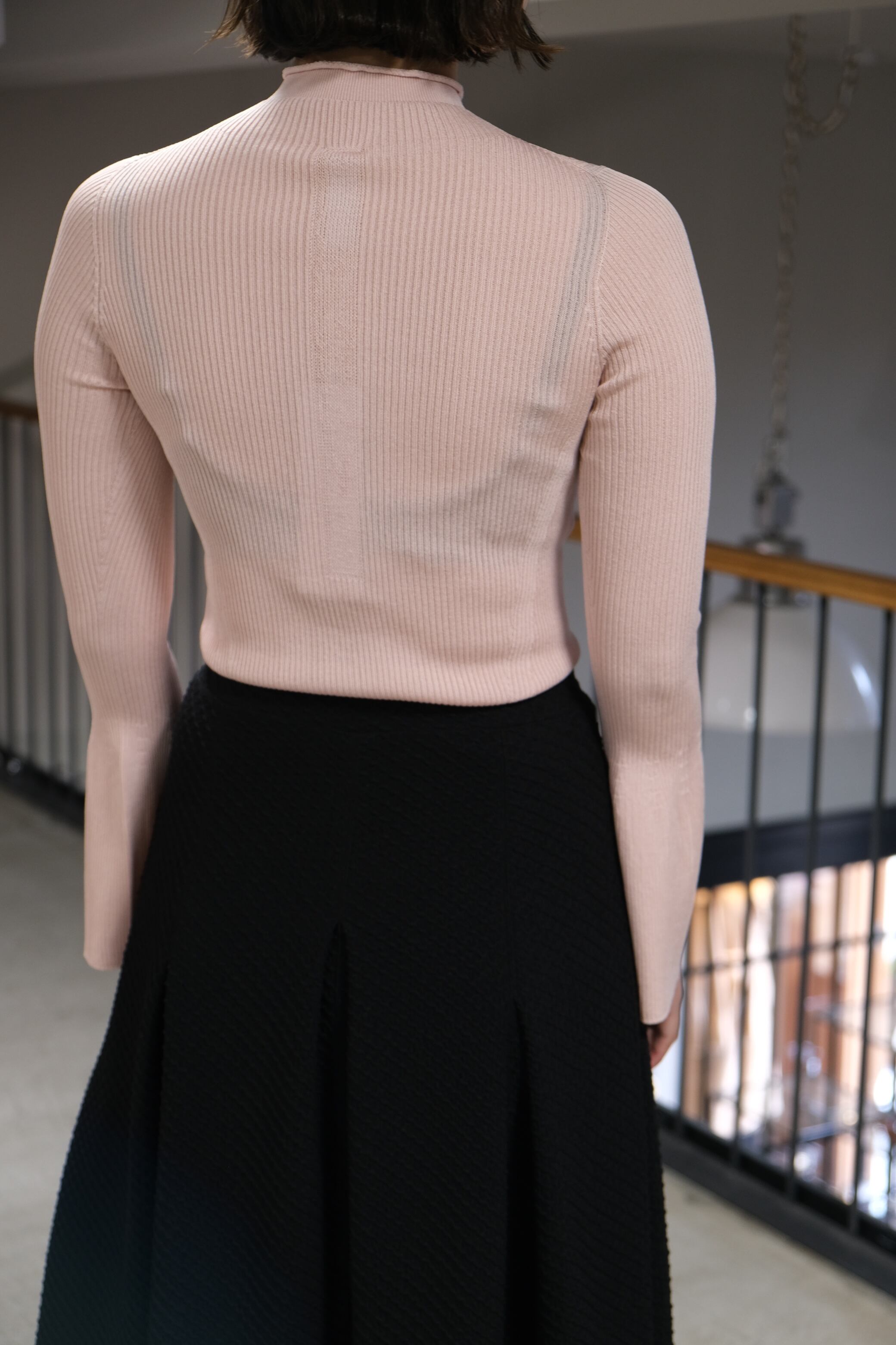 CFCL】SOFT PORTRAIT LONG BELL SLEEVE TOP -EGGSHELL PINK- | loop