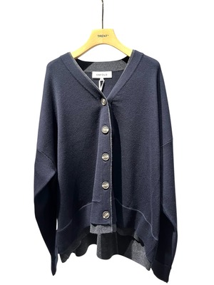 【25AW】ENFOLD エンフォルド /  FAKE-LAYERED CARDIGAN / カーディガン
